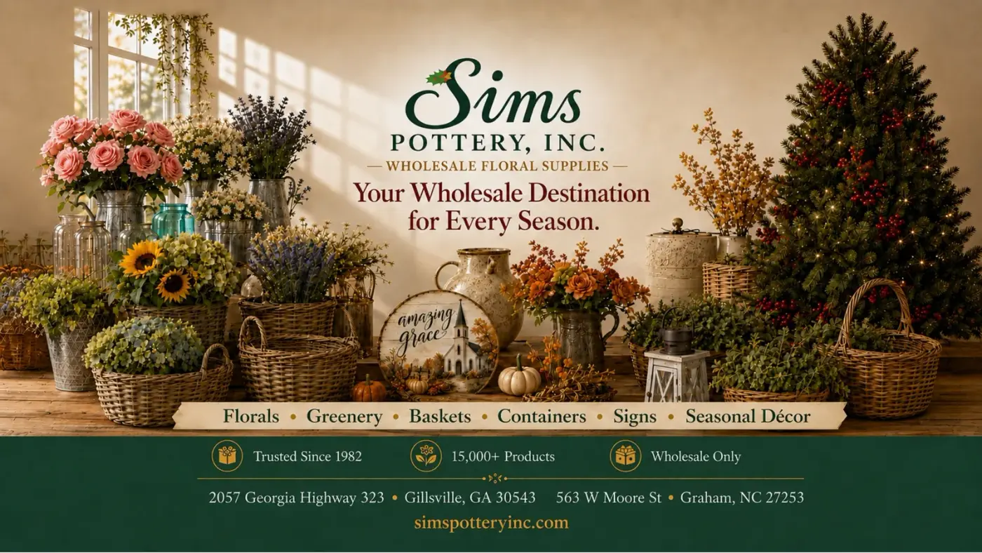 Wholesale florals, baskets and seasonal décor