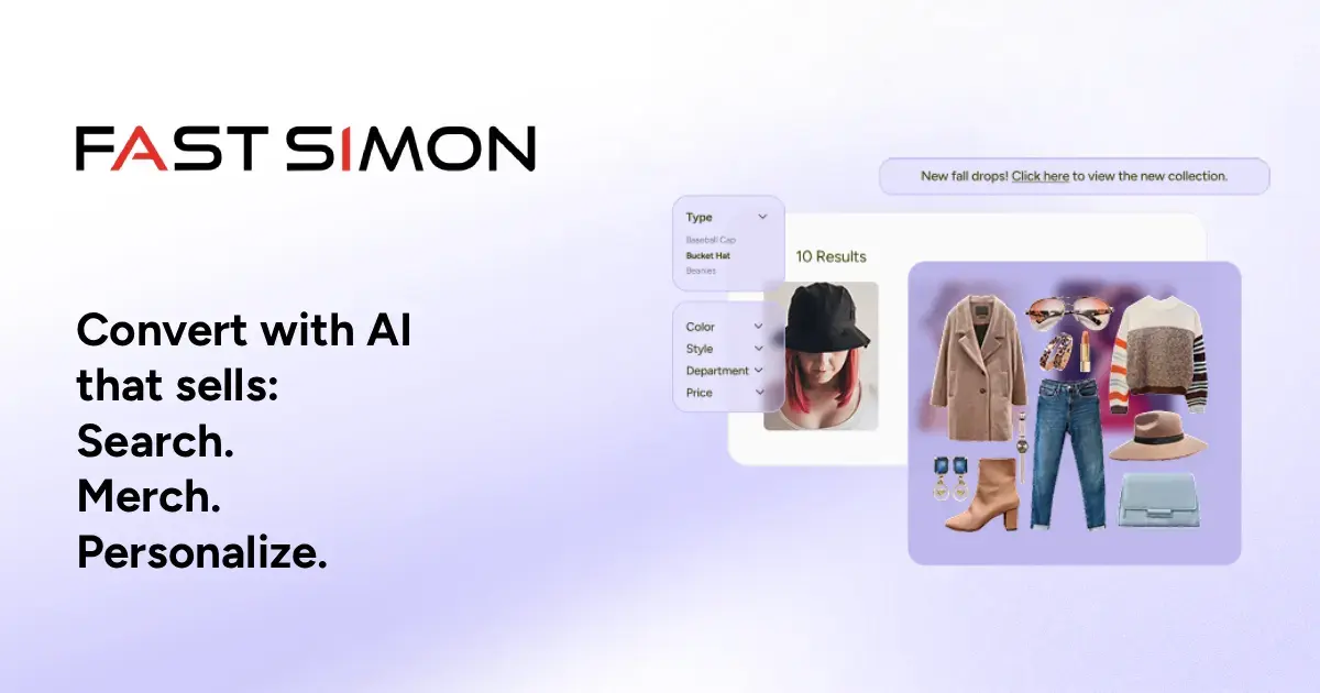 Fast Simon search and merchandising on a fashion store
